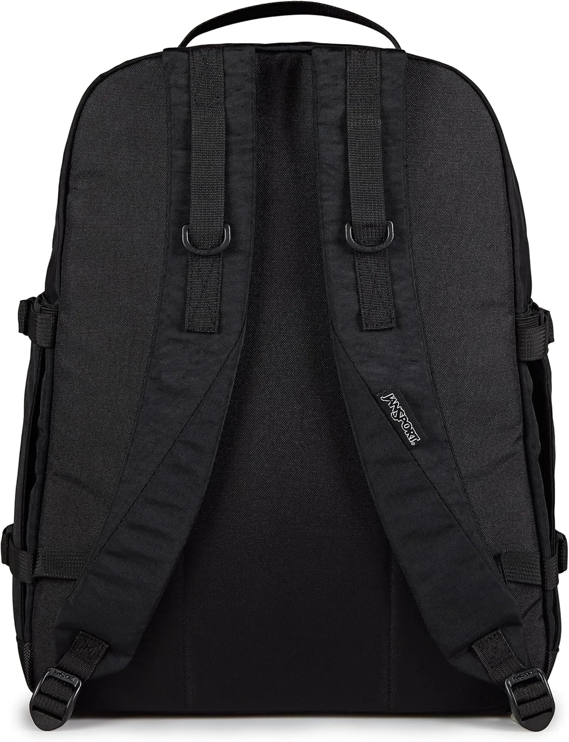 JanSport Small Seattle Pack – Compact Backpack with Main Compartment, Dual Water Bottle Pockets, and Padded Sleeve for 15-Inch Laptop, Black