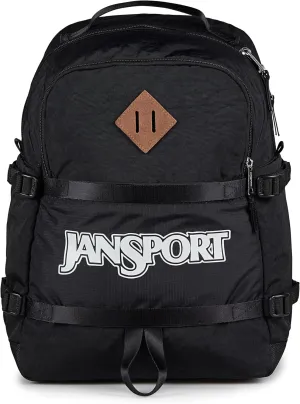 JanSport Small Seattle Pack – Compact Backpack with Main Compartment, Dual Water Bottle Pockets, and Padded Sleeve for 15-Inch Laptop, Black