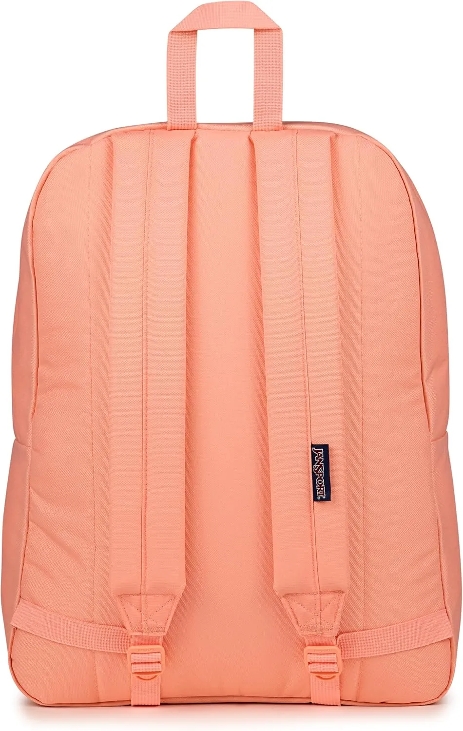 JanSport SuperBreak One Backpack - Durable, Lightweight Bookbag with 1 Main Compartment, Front Utility Pocket with Built-in Organizer - Premium Backpack, Peach Bum