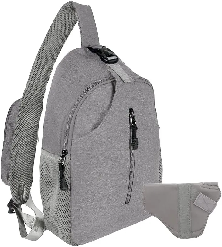 JESSIE & JAMES Multipurpose Concealed Carry Sling Backpack Purse Lightweight Crossbody Sling Bags For Women Men_ GY