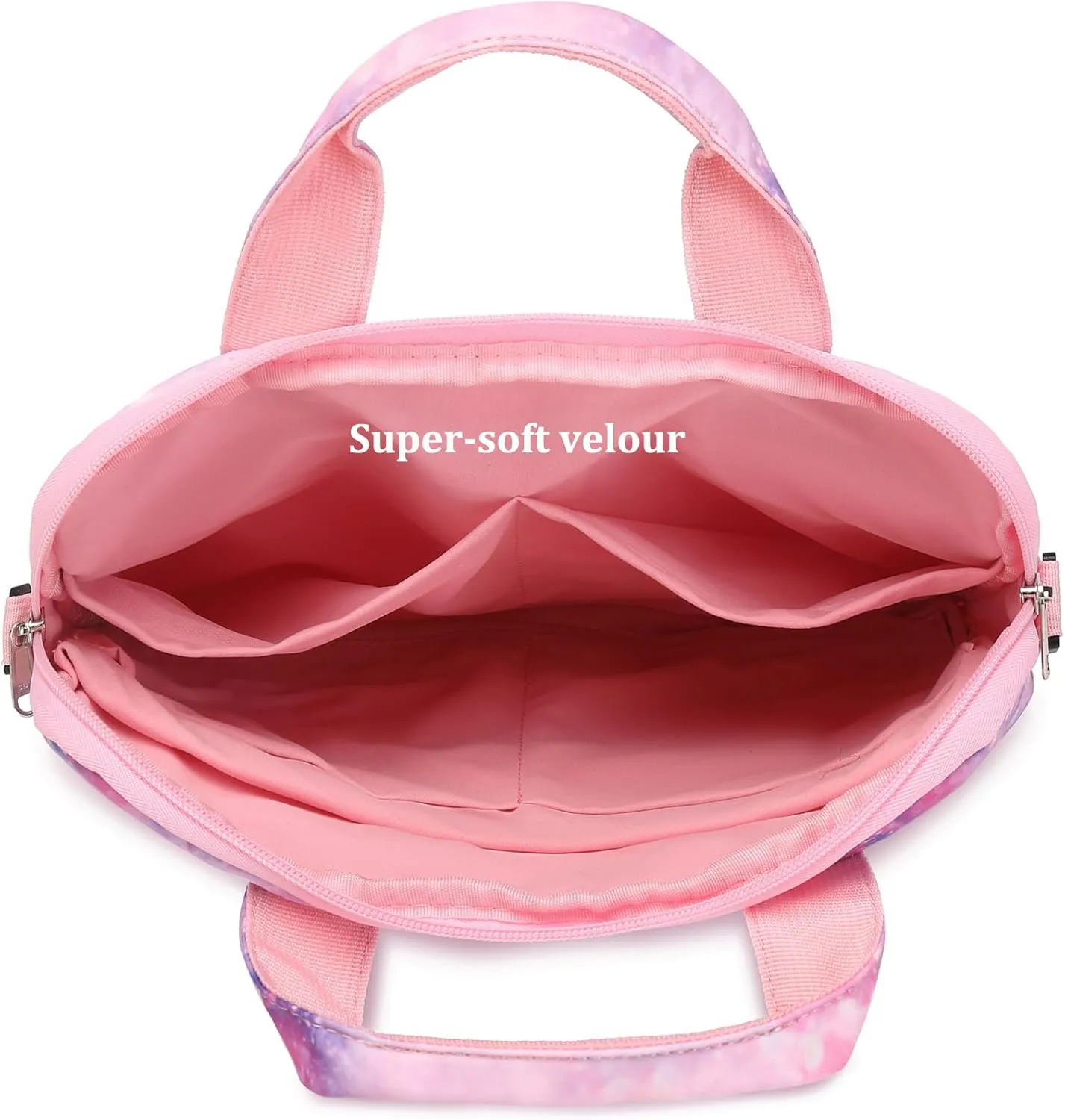 JIANYA Tablet Sleeve Bag Marble Tablet Carrying Bag with Shoulder Strap, 10-12.5 Inch, Purple