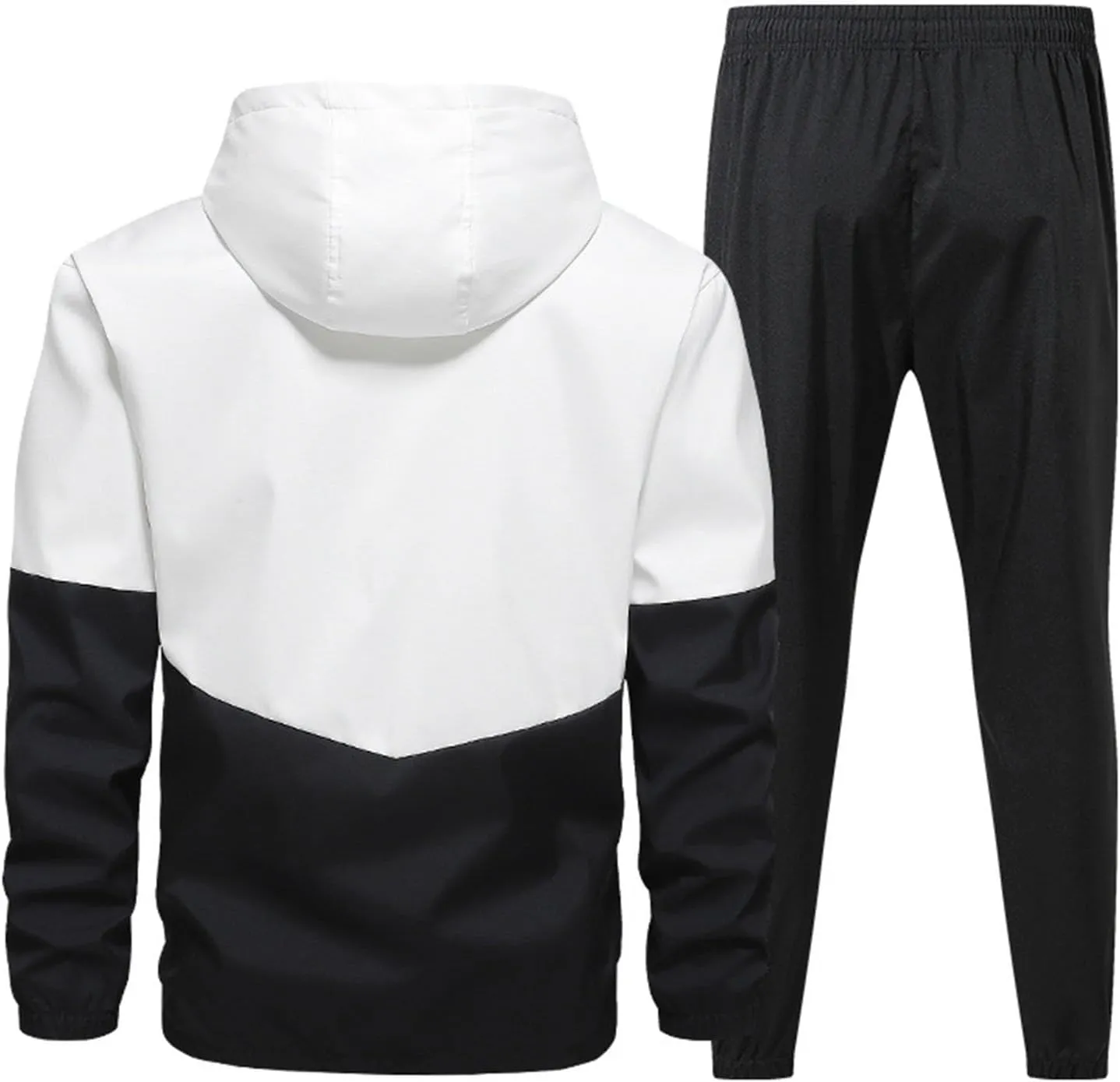 JJHAEVDY Mens Sweatsuit 2 Piece Long Sleeve Outfits Hooded Drawstring Tracksuits Fall Comfy Sweatsuit Sport Thermal Tracksuit