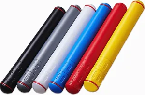 jojofuny Stretchable Plastic Poster Tube Telescopic Drawing Paper Storage Container for Artwork Plans and Projects Lightweight Durable Design with Carrying Strap Random Color