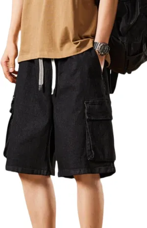 Jorts Men Baggy Y2k Hip Hop Shorts Cargo Shorts Y2k Skater Jeans Streetwear Jeans
