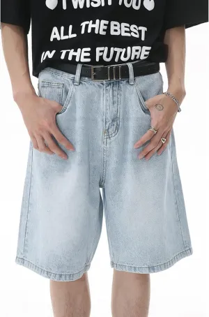 Jorts Men Baggy Y2k Hip Hop Shorts Skater Jeans Grunge Shorts Aesthetic Pants