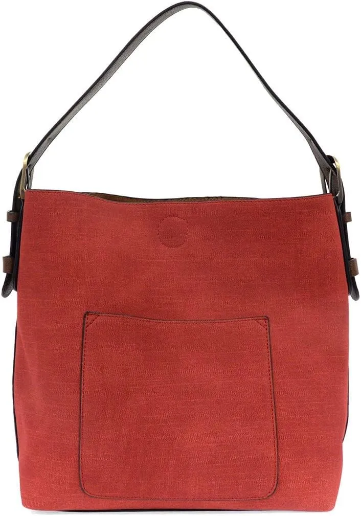 Joy Susan Women’s Hobo Handbag: 2-in-1 Faux Linen