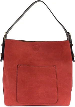 Joy Susan Women’s Hobo Handbag: 2-in-1 Faux Linen
