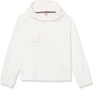 Juicy Couture Girls' Plush Velour Pant and Hoodie Sweatshirt Seperates