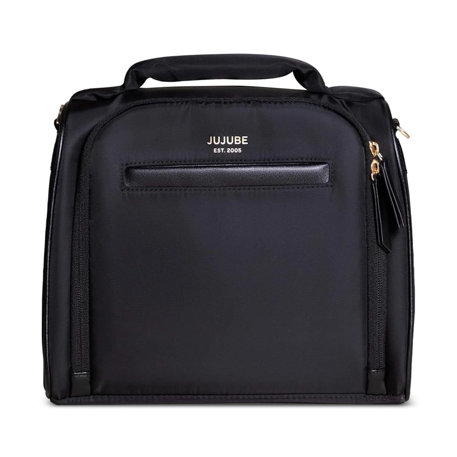 JuJuBe New Insulated Bottle Bag, Breastmilk Storage Bag for Baby Bottles, Travel Insulated Waterproof Lunch Bag or Cooler Bag for Nursing, Milk, Food, Baby Formula, Snacks, Black, Mothers Day Gift