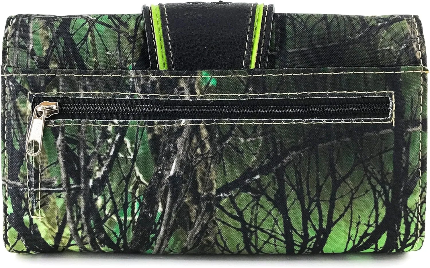 Justin West Abstract Butterfly Buckle Black Conceal Carry Handbag