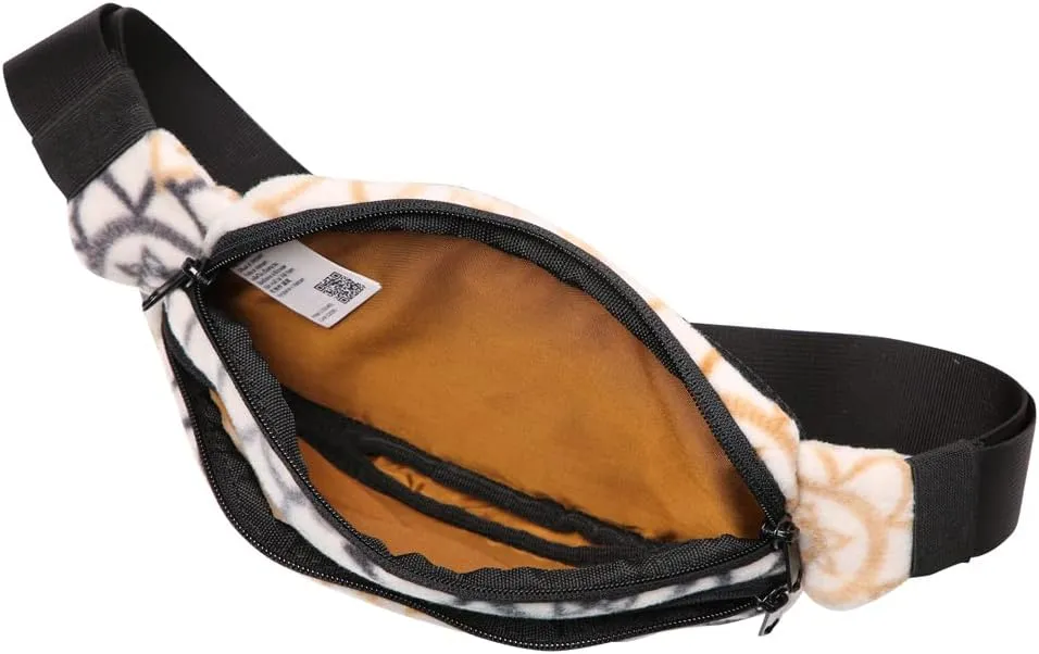 KAVU Polar Spectator Belt Bag Fleece Hip Fanny Pack - Snow Garden