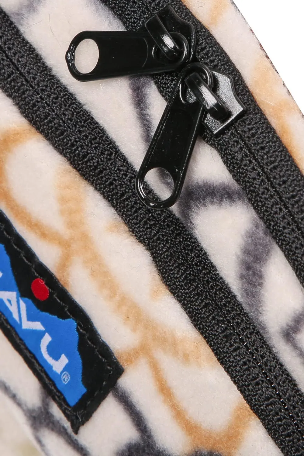 KAVU Polar Spectator Belt Bag Fleece Hip Fanny Pack - Snow Garden