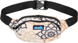 KAVU Polar Spectator Belt Bag Fleece Hip Fanny Pack - Snow Garden