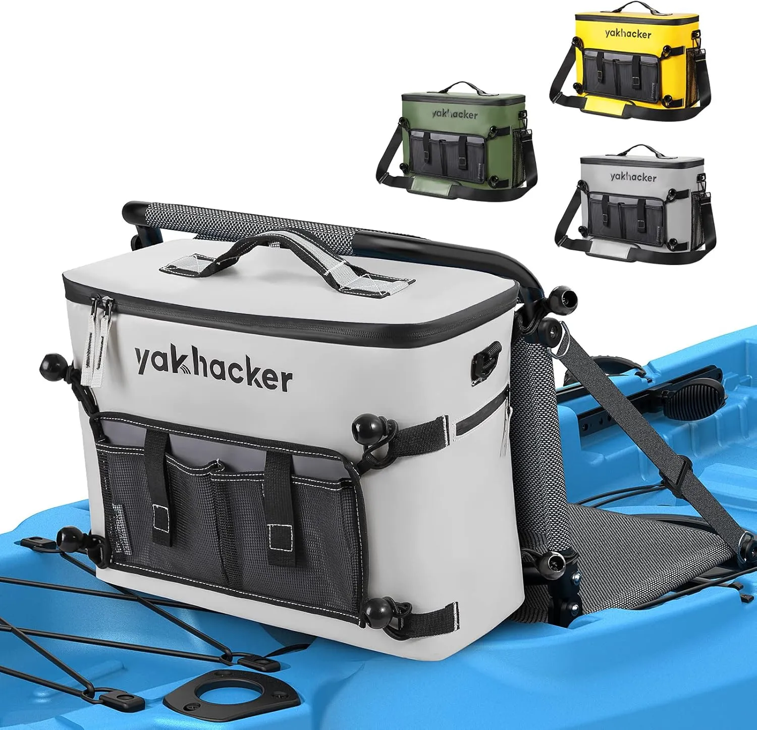 Kayak Cooler, Waterproof Seat Back Cooler for Kayaks with Lawn-Chair Style Seats, Kayak Accessories Cooler Bag, Portable Ice Chest Cooler for Kayaking, Travel, Lunch, Beaches &Trips