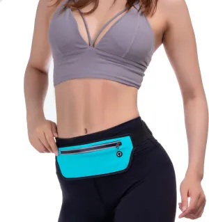 KEGE Multiple Color Slim Reflective Running Belt Fanny Pack, Bounce Free Water Resistant Exercise Workout Pouch Lightweight Waist Pack Gym Phone Holder for All Kinds of Phones