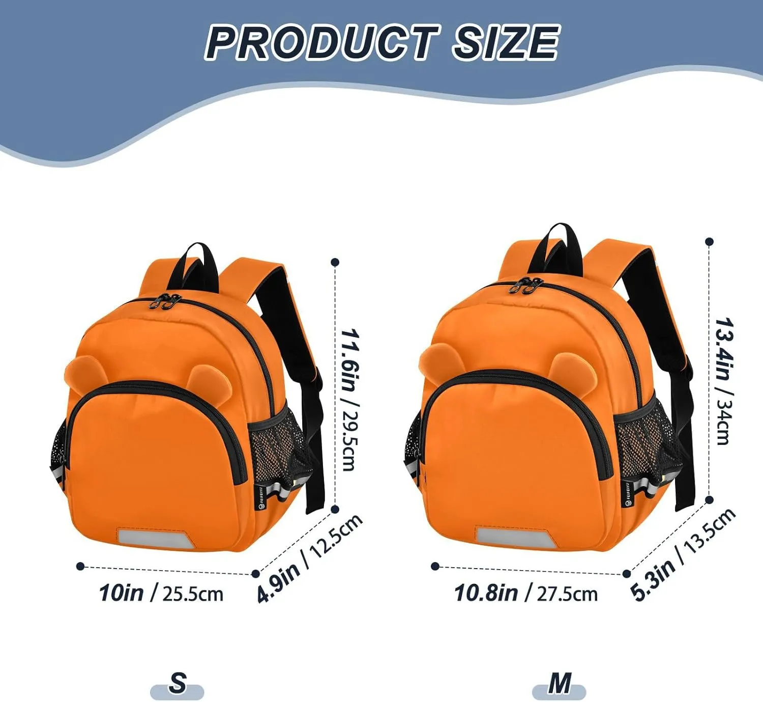 Kid Backpacks Orange Toddler Leash Backpacks, Backpack for Toddler