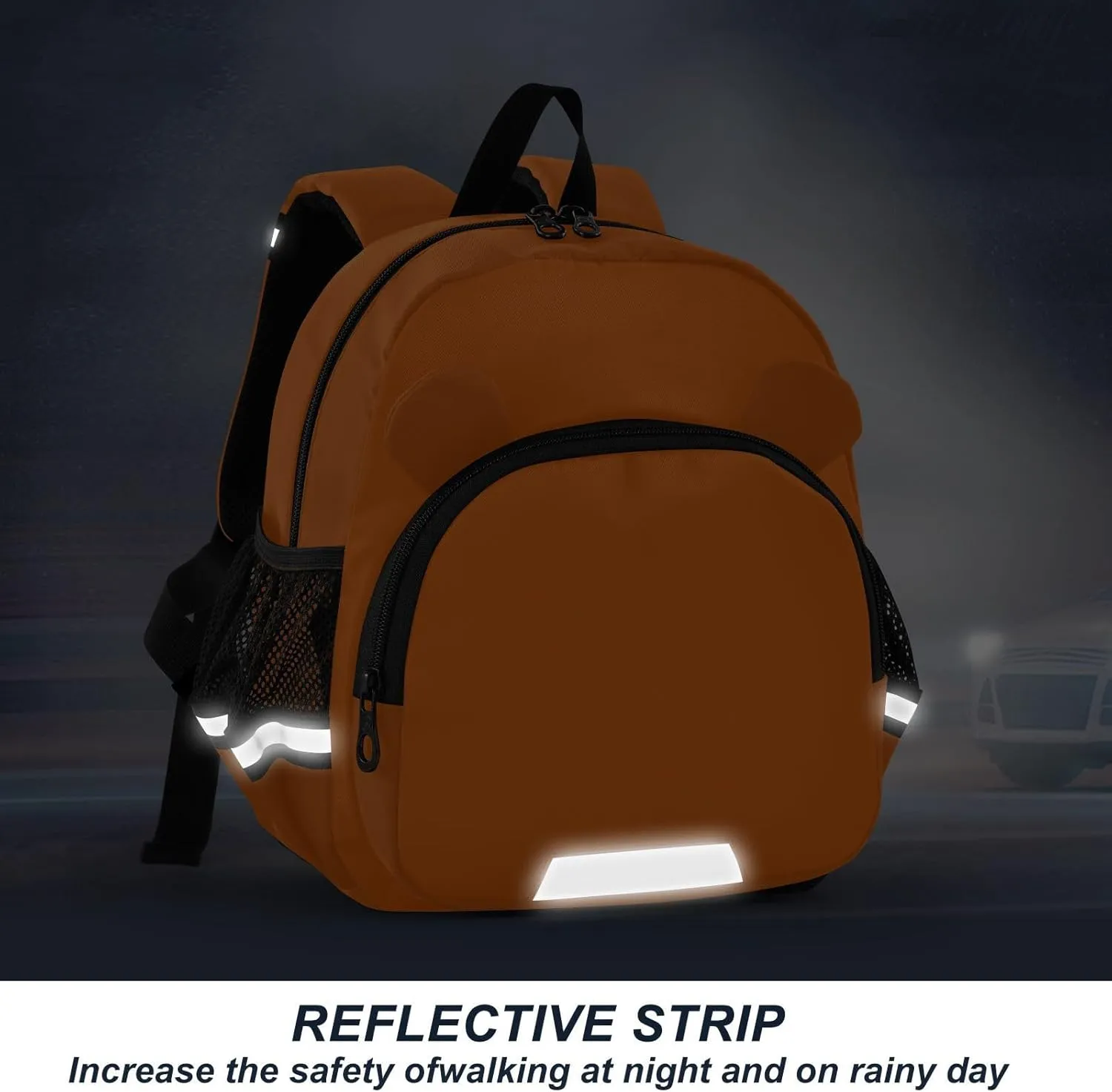 Kid Backpacks Orange Toddler Leash Backpacks, Backpack for Toddler