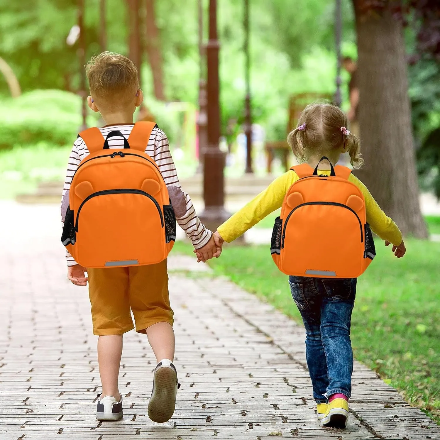 Kid Backpacks Orange Toddler Leash Backpacks, Backpack for Toddler