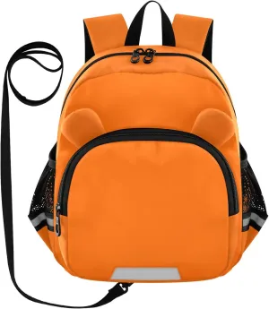 Kid Backpacks Orange Toddler Leash Backpacks, Backpack for Toddler