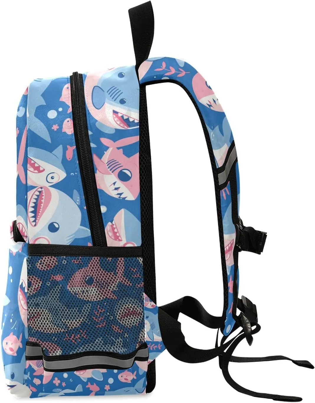 KLL Ocean fish sea Masco Boys Backpack Water Resistant Mini Bookbag with Reflective Strips Travel Back Pack