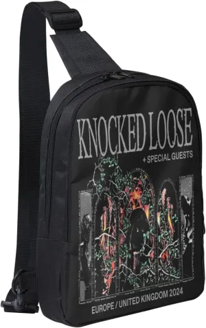 Knocked Music Loose Crossbody Bags for Women Men, Travel Hiking Sling Bag, Lightweight Handbag, Chest Purse Backpack