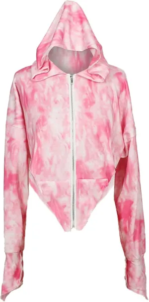 Ladies' Batwing Sleeve Open Cardigan With Hood Unique Design Loose Fit Sweatshirt Women plus Size Clothes Womens Coat