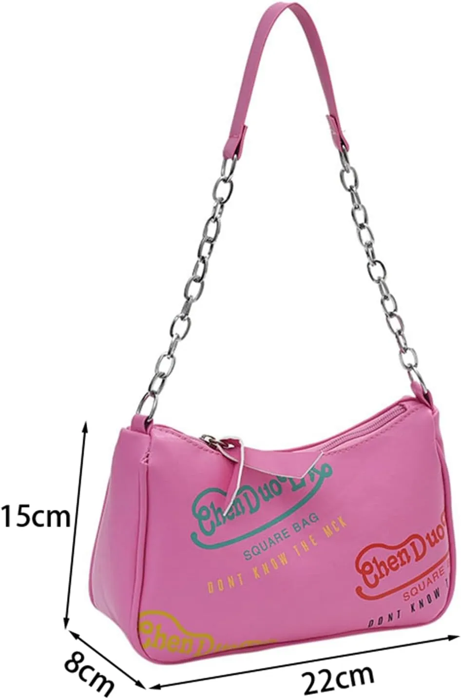 Ladies PU Leather Crossbody Bags Small Handbags PU Leather Shoulder Bag for Women Evening Bag Satchels Bag with Chain Strap (Green)