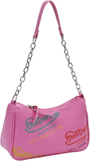 Ladies PU Leather Crossbody Bags Small Handbags PU Leather Shoulder Bag for Women Evening Bag Satchels Bag with Chain Strap (Green)