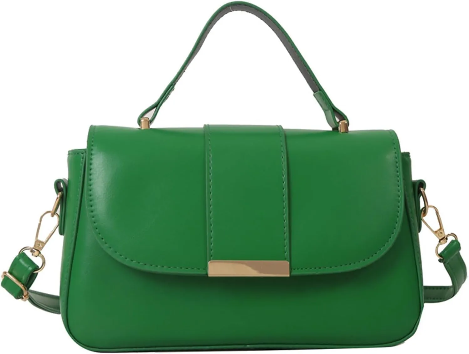 Ladies PU Leather Purses and Handbags Crossbody Bag for Women Tote Top Handle Satchel Shoulder Bags with Adjustable Strap (Green)