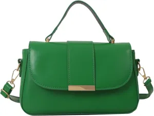 Ladies PU Leather Purses and Handbags Crossbody Bag for Women Tote Top Handle Satchel Shoulder Bags with Adjustable Strap (Green)