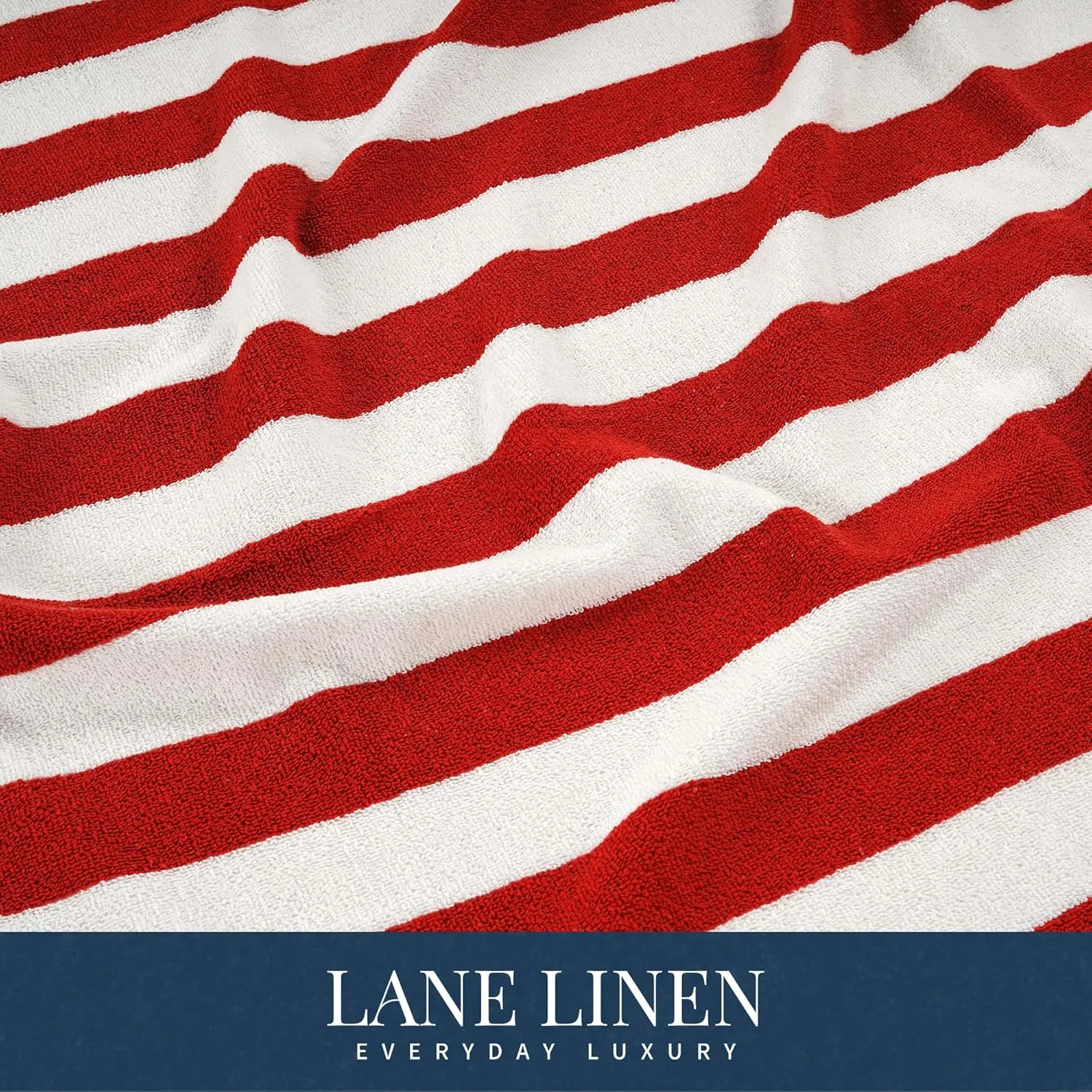 LANE LINEN 4 Pack Beach Towels - 100% Cotton Beach Towel with Beach Bag, Luxury Pool Towels for Adults, Quick Dry, Soft & Absorbent Oversized Beach Towel (36"x72"), Beach Essentials for Women - Red