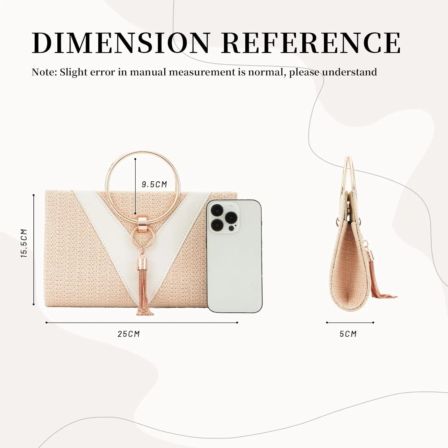 Lanpet Women Evening Handbags, Straw Clutch Purses,Summer Beach Bags Tote Tassels Straw Clutch
