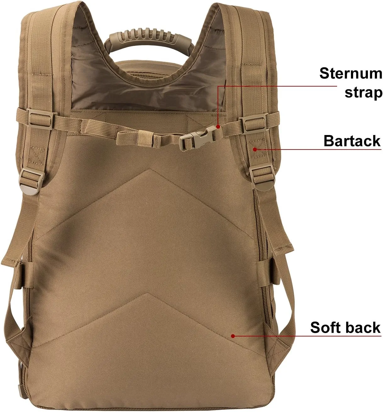 Large 3 Day Expandable 39L-64L Backpack Military Tactical Hiking Camping Daypack