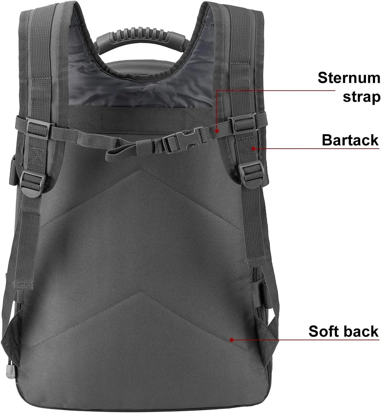 Large 3 Day Expandable 39L-64L Backpack Military Tactical Hiking Camping Daypack