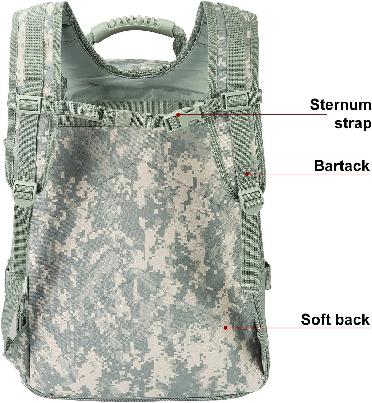 Large 3 Day Expandable 39L-64L Backpack Military Tactical Hiking Camping Daypack