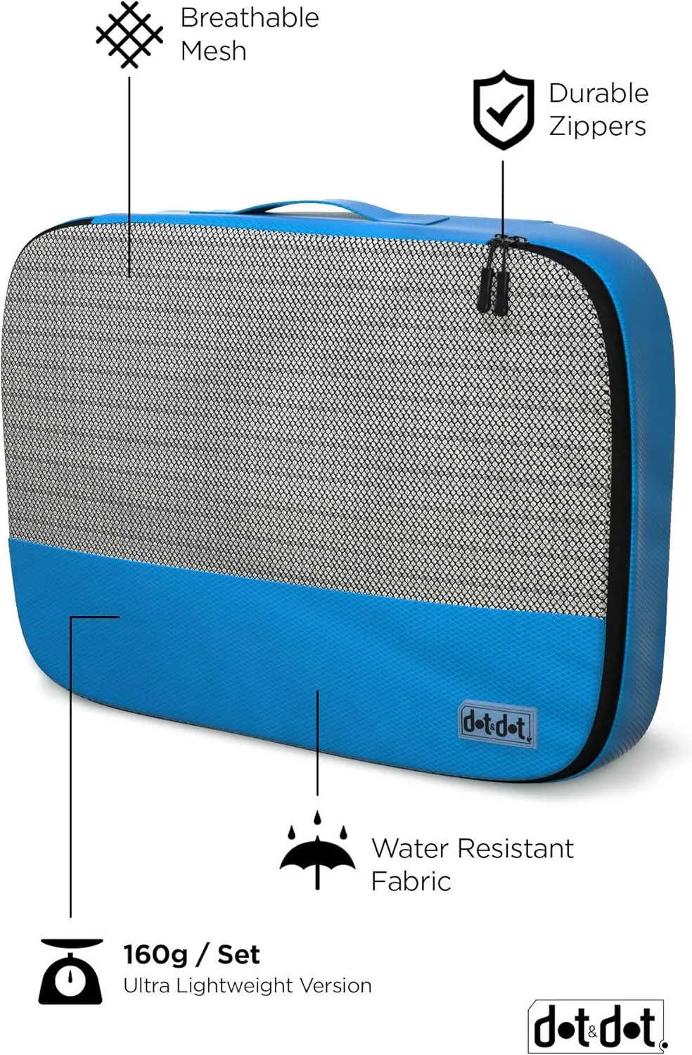 Large Packing Cubes for Suitcases - 5 Pcs set of Packing Cubes for Travel - Packing Cubes for Carry on Suitcase Organizer Bags - Travel Cubes Travel Organizer Bags for Luggage