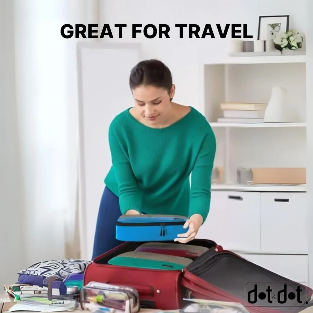Large Packing Cubes for Suitcases - 5 Pcs set of Packing Cubes for Travel - Packing Cubes for Carry on Suitcase Organizer Bags - Travel Cubes Travel Organizer Bags for Luggage