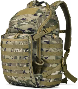 Large Tactical Backpack Military Army Daypack 3 Day Assault Pack Molle Rucksack Heavy Survival Bugout Emergency Bag 52L (Camo)