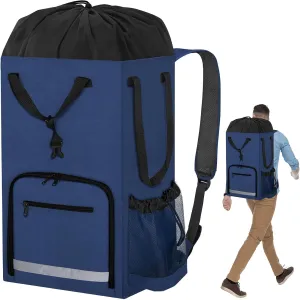 Laundry Bag Backpack,Extra Large Portable Freestanding Laundry Basket for College Dorm Essentials with Padded Shoulder Straps