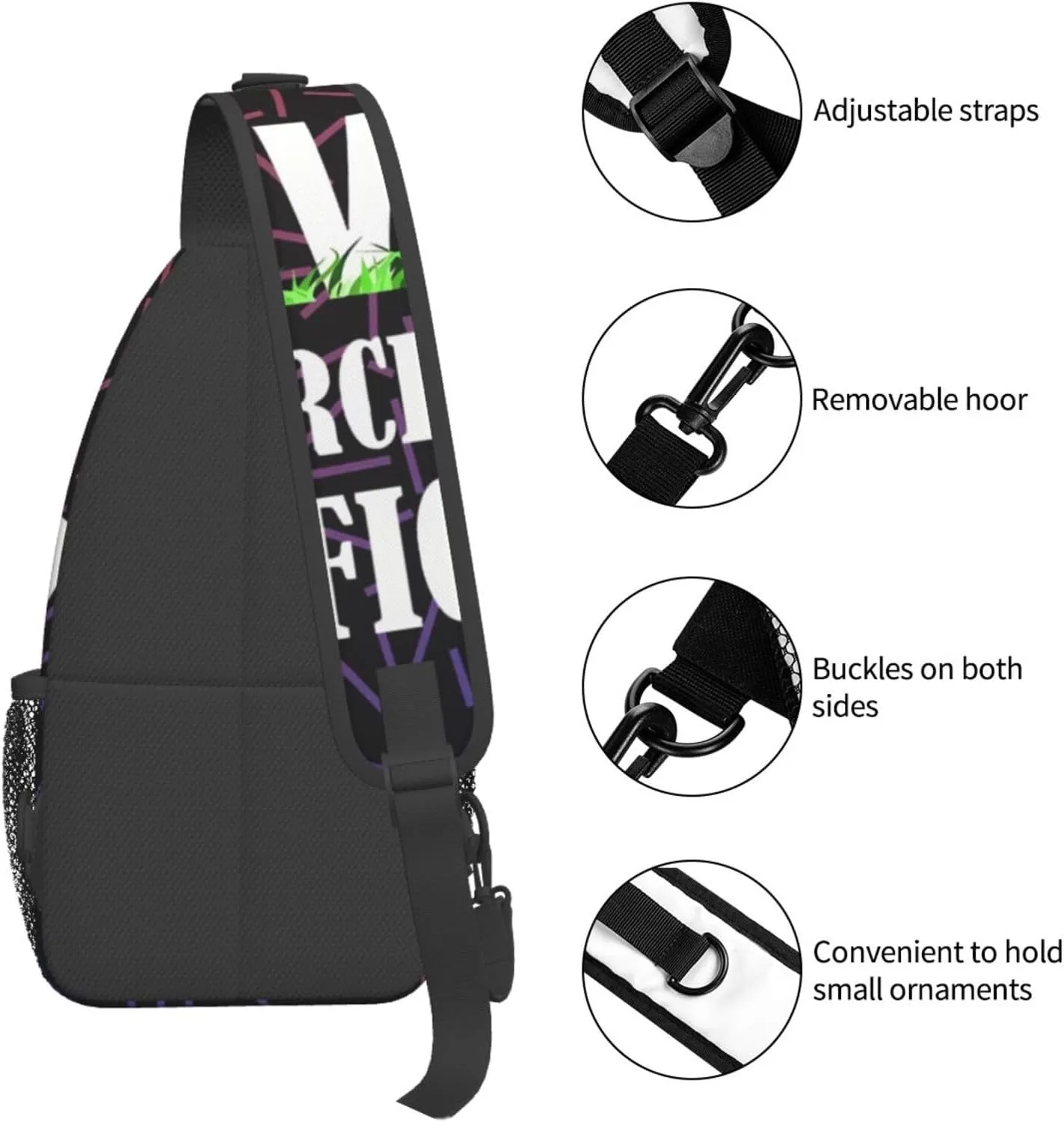 Lawn Enforcement Officer Small Crossbody Backpack Sling Bag For Men Women Mini One Shoulder Chest Bags Gym Sport Travel Hiking Daypack