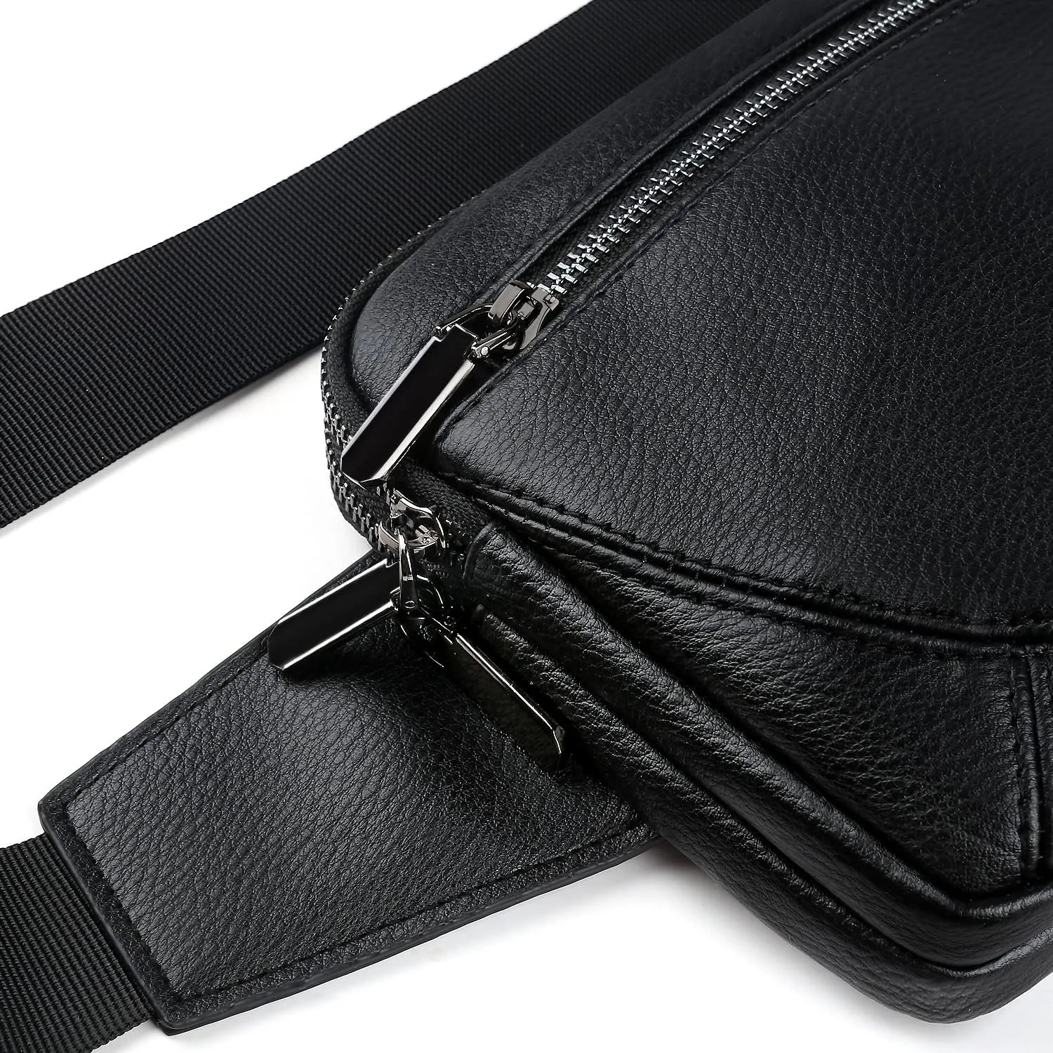 Leather Fanny Packs for Women Fashionable Plus Size Black Fanny Pack for Men Cute Crossbody Bags Belt Bag Waist Pack With Large Capacity Casual Hip Bum Bag for Disney Travel Running Hiking Pink Brown