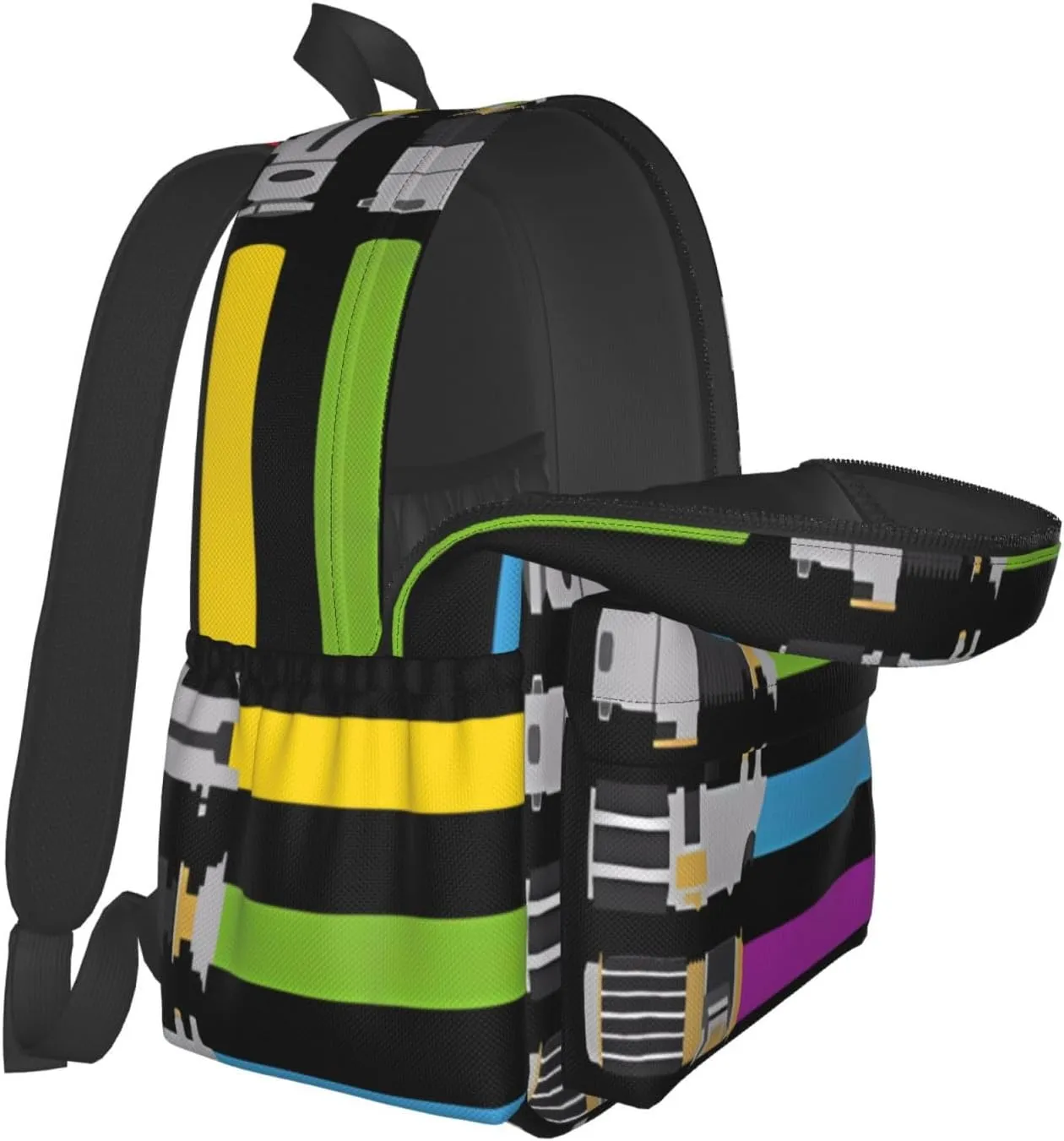 LGBT Rainbow Gay Pride Lightsaber 17 Inch Casual Backpack Laptop Backpacks Travel Back Pack Large Camping Rucksack Hiking Daypack Lightweight Double Shoulder Bag