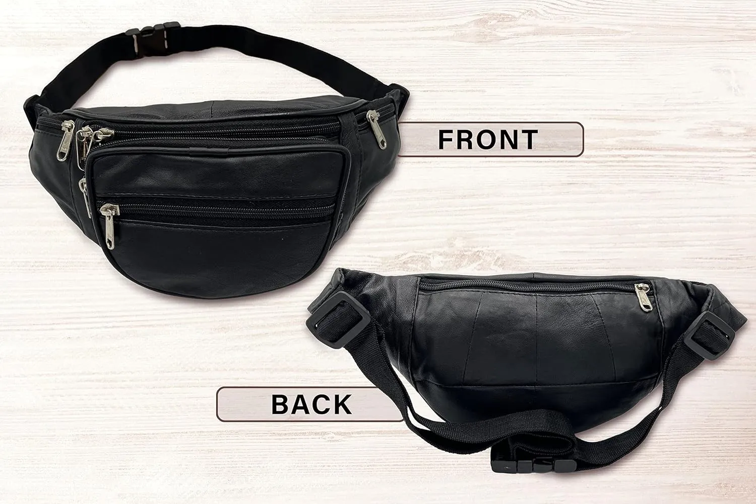 Liberty Leather Large Fanny Pack Crossbody Bags for Women Waist Bum Hip Bag for Women Large Belt Bag Cute Fanny Pack for Teen Girls