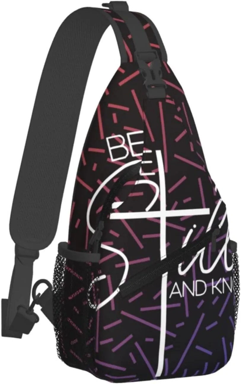 Light Weight Be Still And Knows Small Crossbody Backpack Sling Bag For Men Women Mini One Shoulder Chest Bags Gym Sport Travel Hiking Daypack