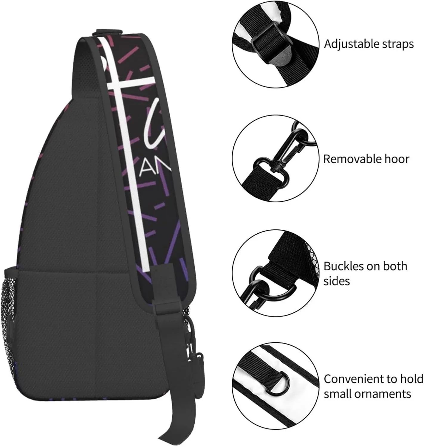 Light Weight Be Still And Knows Small Crossbody Backpack Sling Bag For Men Women Mini One Shoulder Chest Bags Gym Sport Travel Hiking Daypack
