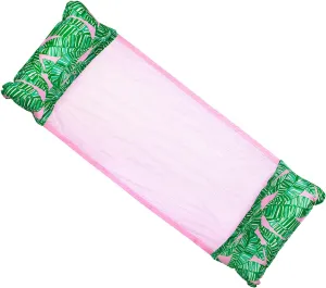 Lilly Pulitzer Hammock Pool Float with Pillows, Pool Accessories for Adults, Saddle Lounge Chair for Swimming, Let's Go Bananas