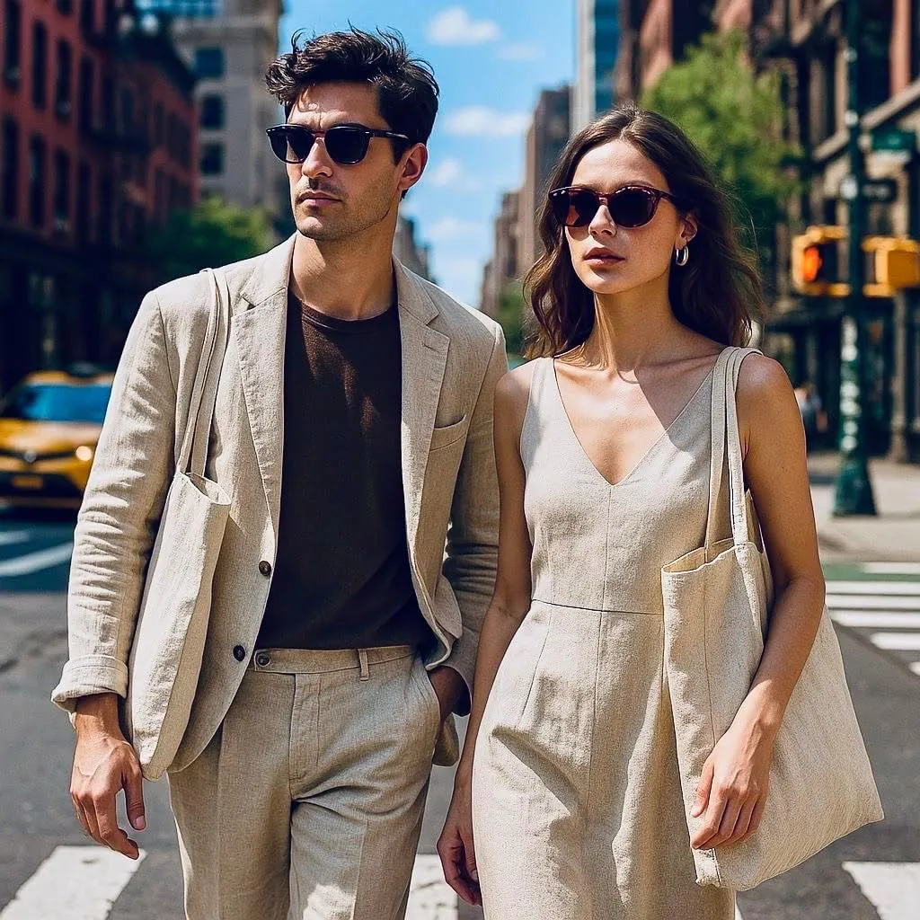 Linen Tote Bag for Men & Women—Travel, Shopping & Work—Stylish, Large Capacity, Durable & Versatile.