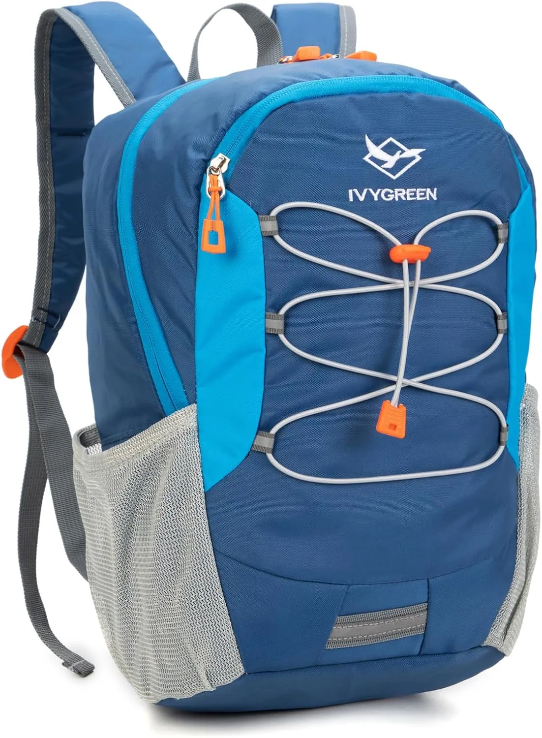 Little Kids Hiking Backpack for Boys or Girls, Small Daypack for Camping or Travel (Blue, Medium)