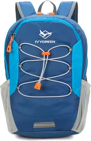 Little Kids Hiking Backpack for Boys or Girls, Small Daypack for Camping or Travel (Blue, Medium)