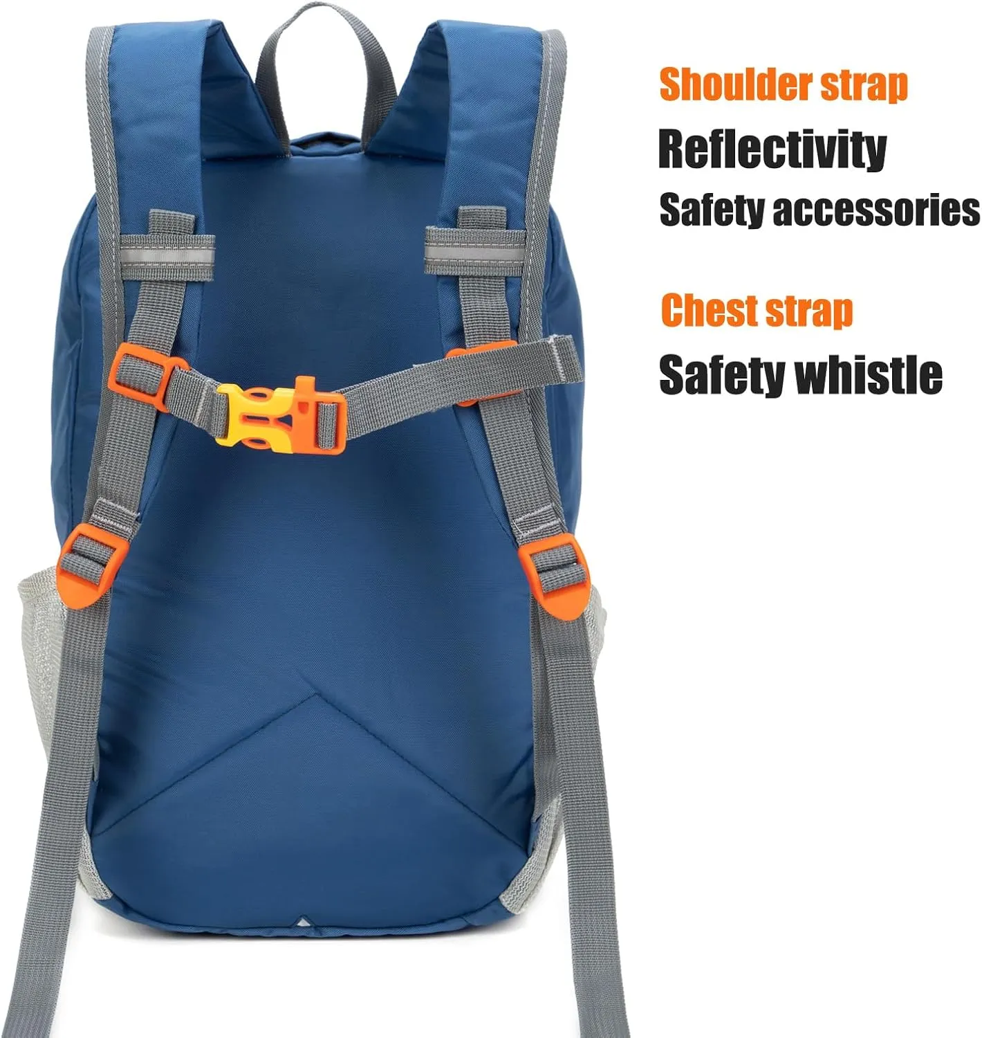 Little Kids Hiking Backpack for Boys or Girls, Small Daypack for Camping or Travel (Blue, Medium)